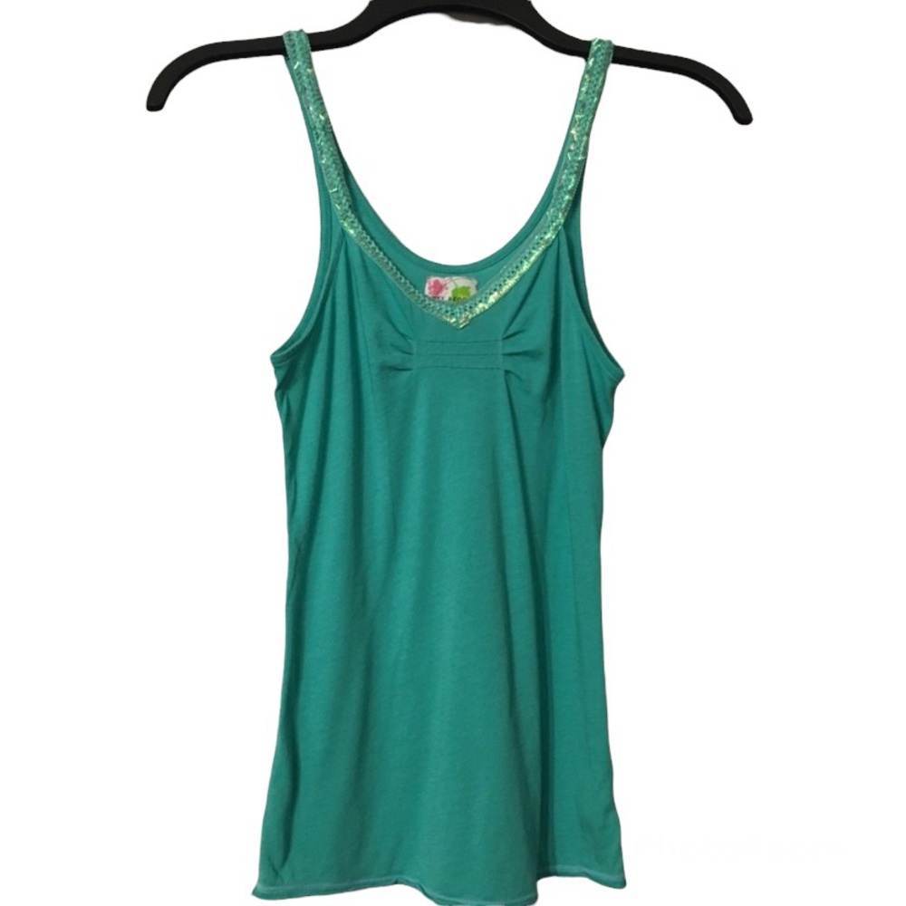 Free People Tank Top Cami Turquoise Size XS